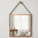 Ver imagem 4 de Espelho Quadrado Adnet Moldura Alumínio C/alça 50cm+ Suporte