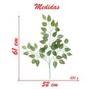 Ver imagem 4 de 12 Ramos Decoração Arranjo Ficus Artificial Planta Plástico 14 Galhos Cada 61cm