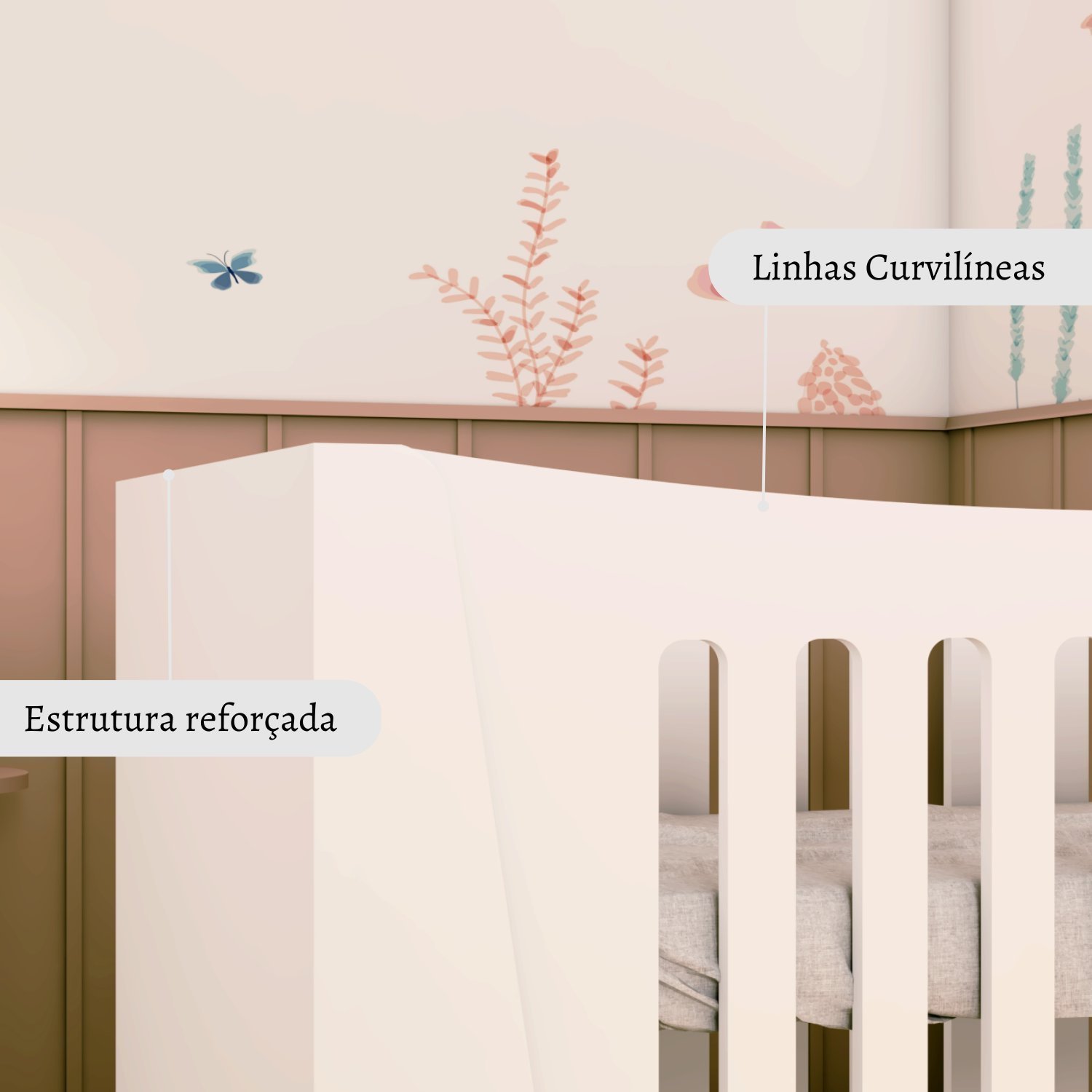 Berço Mini Cama Fiori Timber - 7