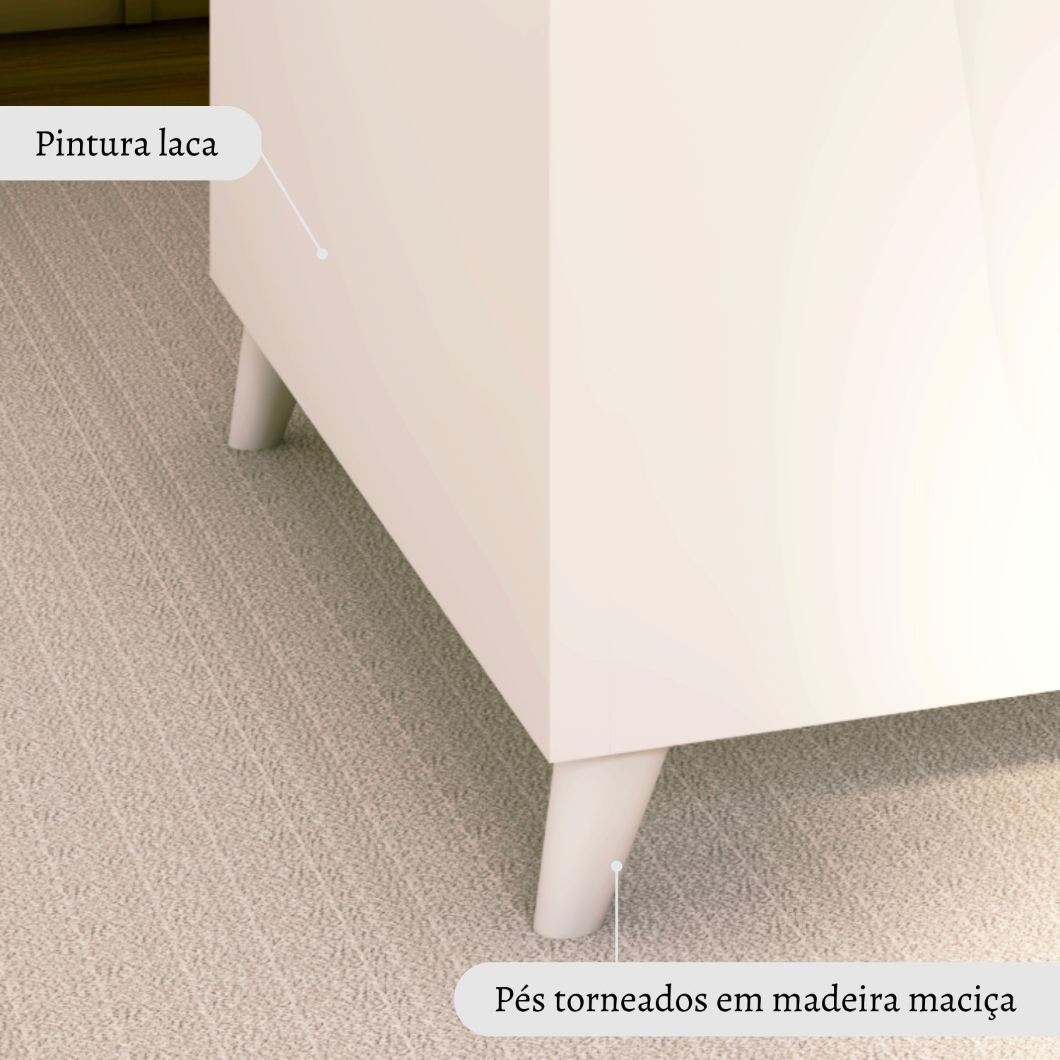 Berço Mini Cama Fiori Timber - 6
