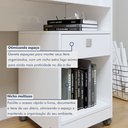 Ver imagem 6 de Escrivaninha Mesa Escritório 1 Gaveta com Rodízios Giga