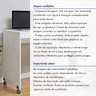 Escrivaninha Mesa Escritório 1 Gaveta com Rodízios Giga - 11