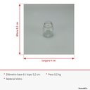 Ver imagem 6 de Porta Condimentos de Vidro Transparente 8x6x6cm Decoração Casa