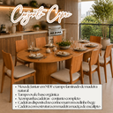 Ver imagem 7 de Conjunto Mesa Oval 180x90cm MDF 8 Cadeira Madeira Maciça Sala Jantar Capri Rustico Linho Bege