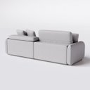 Ver imagem 6 de Sofá Denver Retrátil e Reclinável 2,14m em Chenille Cinza Claro - Home Mobily