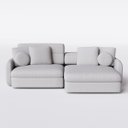 Ver imagem 5 de Sofá Denver Retrátil e Reclinável 2,14m em Chenille Cinza Claro - Home Mobily