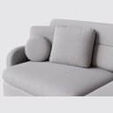 Ver imagem 3 de Sofá Denver Retrátil e Reclinável 2,14m em Chenille Cinza Claro - Home Mobily