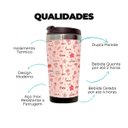 Ver imagem 3 de Copo Térmico 500ml Inox Amor e Flores Love And Flowers