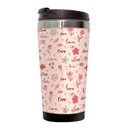 Ver imagem 1 de Copo Térmico 500ml Inox Amor e Flores Love And Flowers