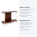 Ver imagem 6 de Aparador Sólis - Largura: 100 cm - Cor: Avelã - Metal: Dourado