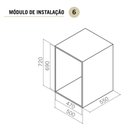 Ver imagem 2 de Gaveta Multiuso 47x13cm Preta Fruteira Aramada Masutti Deslizante 3 Distanciadores