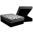 Ver imagem 1 de Conjunto Box Baú Casal: Colchão Espuma Luckspuma D45 Gran Luck Pro + Base Crc Suede Black(138x188)