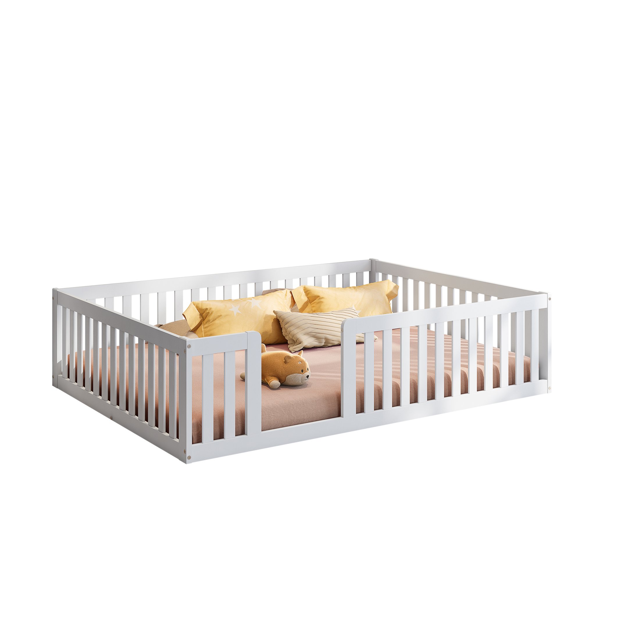 Cama Montessoriana Casal Com Grade Giulia Casatema - 2