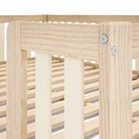 Ver imagem 5 de Cama Montessoriana Casal com Grade Giulia Casatema MadeiraOriginals Marrom/Bege
