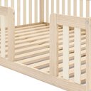 Ver imagem 4 de Cama Montessoriana Casal com Grade Giulia Casatema MadeiraOriginals Marrom/Bege