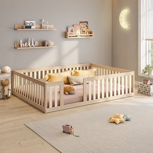 Cama Montessoriana Casal Com Grade Giulia Casatema
