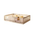 Ver imagem 2 de Cama Montessoriana Casal com Grade Giulia Casatema MadeiraOriginals Marrom/Bege