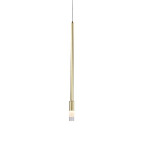 Lustre Pendente Nordecor Nima 2679 Dourado Fosco Led Bivolt Dourado Fosco 2679