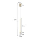 Ver imagem 5 de Lustre Pendente Nordecor Nima 2679 Dourado Fosco Led Bivolt Dourado Fosco 2679