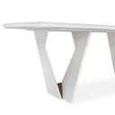 Ver imagem 5 de Mesa de Jantar 6 Lugares Retangular Tampo Vidro/MDF Lavanda