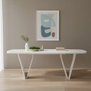 Ver imagem 1 de Mesa de Jantar 6 Lugares Retangular Tampo MDF Linha Lavanda
