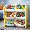 Ver imagem 3 de Estante Infantil 6 Gaveta 3 Prateleira Nicho Caixa Brinquedo
