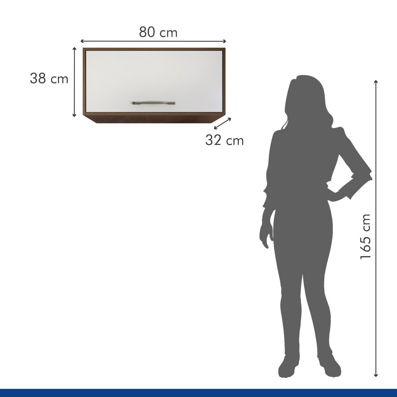 Armário Aéreo Geladeira 80cm Áustria - 4