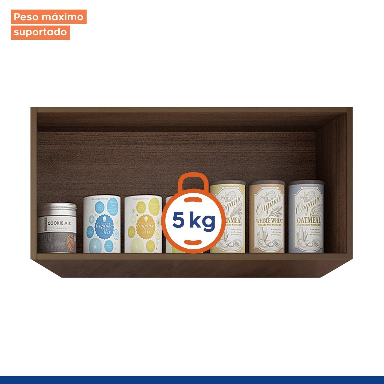 Armário Aéreo Geladeira 80cm Áustria - 2