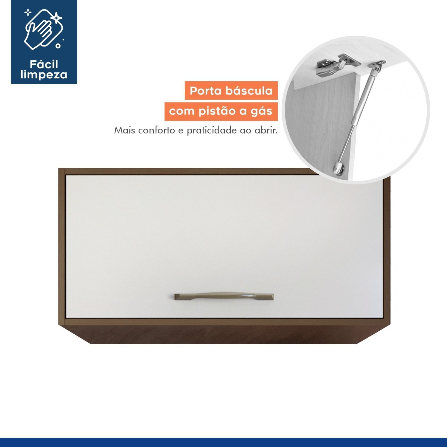 Armário Aéreo Geladeira 80cm Áustria - 7