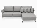 Ver imagem 2 de Sofá Ibiza Linho Cinza 2.20m Chaise Lado Direito ou Esquerdo – Design Moderno e Conforto Premium