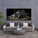 Ver imagem 1 de Kit 3 Quadro Fusca Placa Decorativa Carros Antigo Vintage 28x20cm
