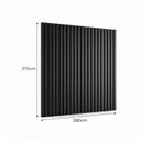 Ver imagem 3 de Painel para TV até 115 Polegadas de MDF 270cm x 280cm Preto