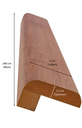 Ver mais imagens de Ripas para Cabeceira de Cama Casal/Queen/King 240cm Marrom
