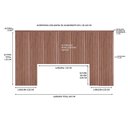 Ver imagem 6 de Ripas para Cabeceira de Cama Casal/Queen/King 240cm Marrom