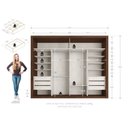 Ver imagem 2 de Guarda Roupa Casal 2 Portas 6 Gavetas Plus