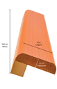 Ver mais imagens de Ripas para Cabeceira de Cama Casal/Queen/King 240cm Laranja