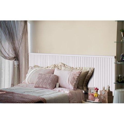 Ripas para Cabeceira de Cama Casal/Queen/King 240cm Branco