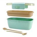 Ver imagem 4 de Kit Marmita 800ml e Copo de Trigo 300ml Verde