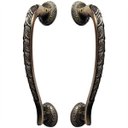 Ver imagem 1 de Puxador Duplo Stylus Bronze Antigo 300mm Porta Pivotante Correr Madeira Vidro Colonial Clássico Rúst