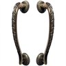 Puxador Duplo Stylus Bronze Antigo 300mm Porta Pivotante Correr Madeira Vidro Colonial Clássico Rúst - 1