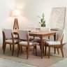Mesa de Jantar Retangular para 6 Lugares Ella 184 Cm - Natural C/ Canella - 6