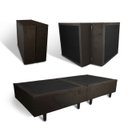 Ver imagem 2 de Base Cama Box Solteiro Otto Suede Marrom para Colchão 188x88x39cm Dobrável Reforçada - Arkell