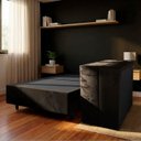 Ver imagem 1 de Base Cama Box Solteiro Otto Suede Marrom para Colchão 188x88x39cm Dobrável Reforçada - Arkell
