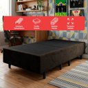Ver imagem 4 de Base Cama Box Solteiro Otto Suede Marrom para Colchão 188x88x39cm Dobrável Reforçada - Arkell