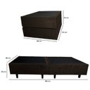 Ver mais imagens de Base Cama Box Solteiro Otto Suede Marrom para Colchão 188x88x39cm Dobrável Reforçada - Arkell