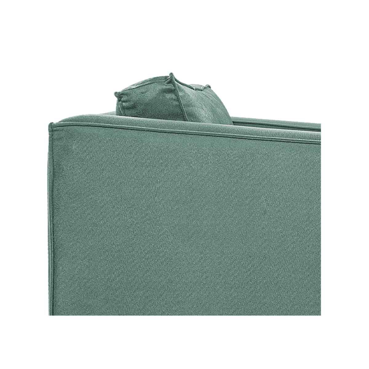Poltrona Decorativa Europa Linho Azul Turquesa - Adj Decor - 7