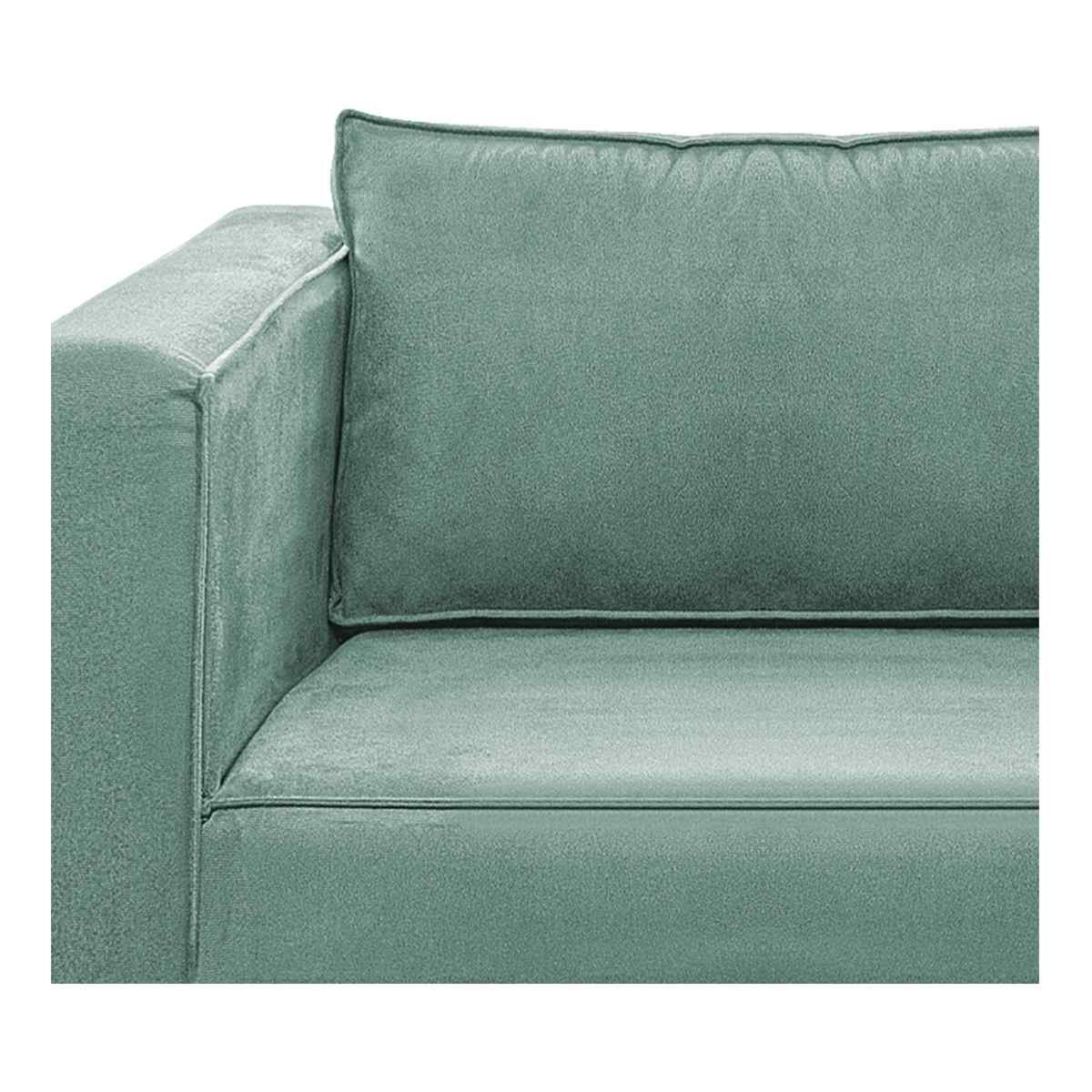Poltrona Decorativa Europa Linho Azul Turquesa - Adj Decor - 9