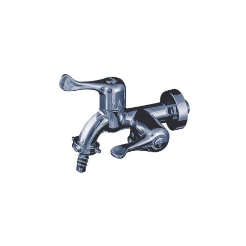 Torneira cromada tanque máquina de lavar dupla saída Civitt