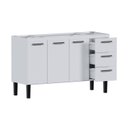 Ver imagem 6 de Armário Gabinete para Cozinha em Aço Pia 150cm Novo Vênus Branco