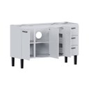 Ver imagem 7 de Armário Gabinete para Cozinha em Aço Pia 150cm Novo Vênus Branco